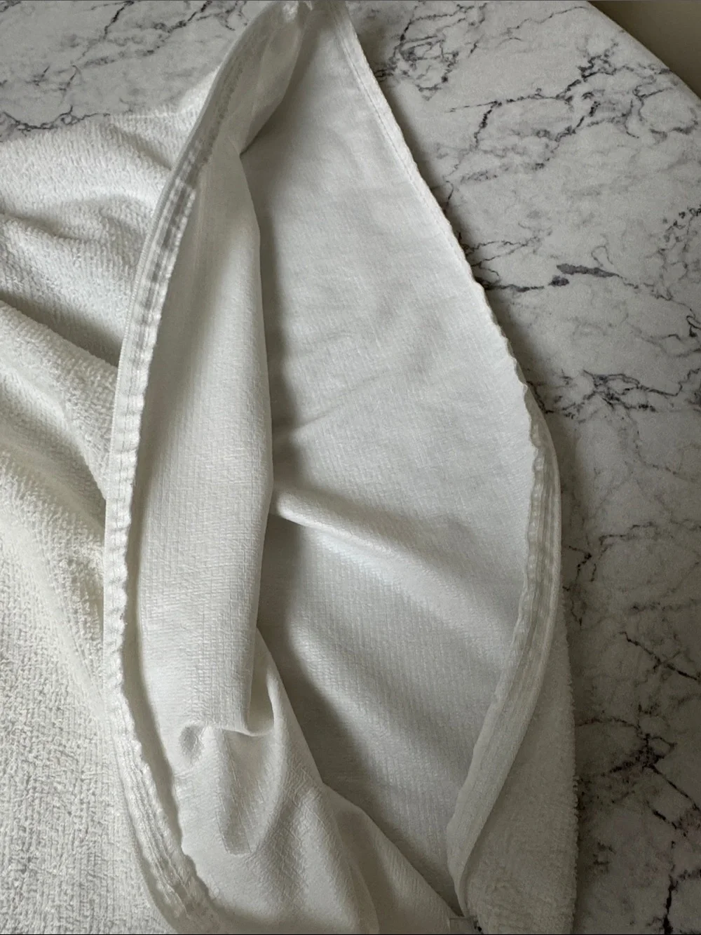 White Terry King Size Pillow Protector